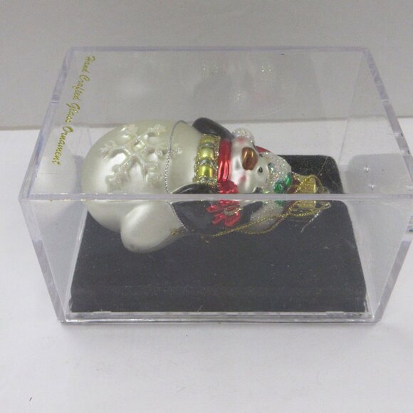 Unique Treasures Glass Penguin 3" Christmas Ornament in original box - Picture 14 of 15